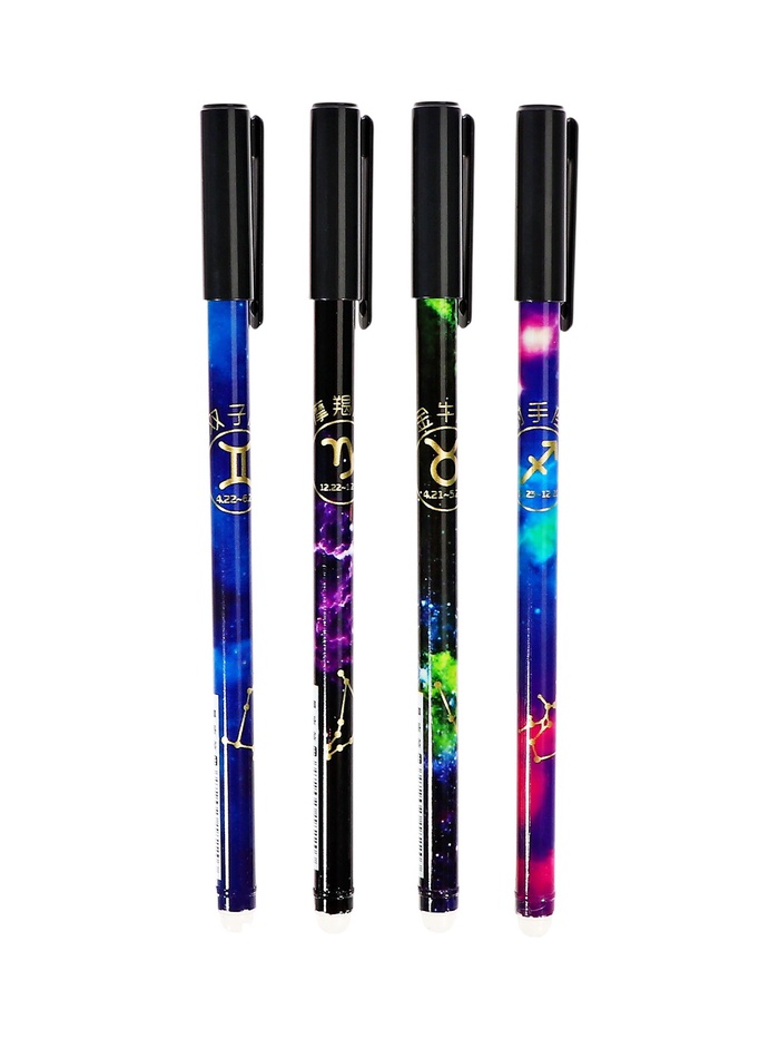 Стираемая ручка «Знаки зодиака», гелевая, синий стержень, узел 0.5 мм, МИКС - Фото 1