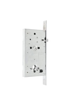 Корпус замка LOCKLAND для металлических дверей, без цилиндрового механизма, хром - Фото 2