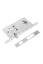 Корпус замка LOCKLAND для металлических дверей, без цилиндрового механизма, хром - Фото 3