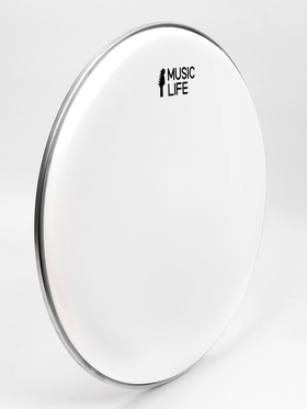 Пластик для барабана Music Life 14 дюймов, белый