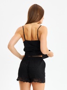 Пижама женская (топ, шорты) KAFTAN Leo black collection р-р 40-42 - фото 808610143