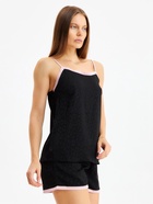 Пижама женская (топ, шорты) KAFTAN Leo black collection, размер 40-42, чёрная 10276936 Пижама женская (топ, шорты) KAFTAN Leo black collection, размер 40-42, чёрная 10276936