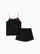 Пижама женская (топ, шорты) KAFTAN Leo black collection, размер 40-42, чёрная 10276936 Пижама женская (топ, шорты) KAFTAN Leo black collection, размер 40-42, чёрная 10276936