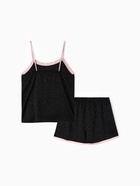 Пижама женская (топ, шорты) KAFTAN Leo black collection, размер 48-50 10276938