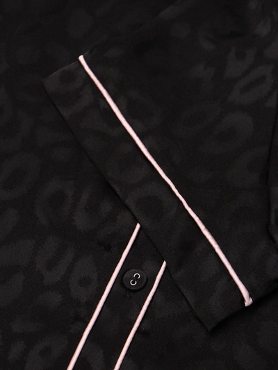 Пижама женская (рубашка, шорты) KAFTAN Leo black collection, размер 40-42