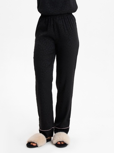 Брюки домашние женские KAFTAN Leo black collection, размер 52-54