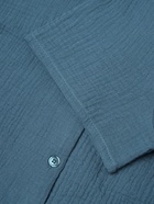 Пижама женская (рубашка, шорты) KAFTAN Basic, размер 40-42 синяя - Фото 7