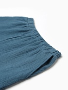 Пижама женская (рубашка, шорты) KAFTAN Basic, размер 44-46 синяя - Фото 8