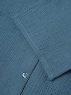 Пижама женская (рубашка, шорты) KAFTAN Basic, размер 44-46 синяя 10317542