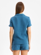 Комплект домашний женский (рубашка, шорты) KAFTAN Basic размер 48-50, синий 10317543 - фото 13729715
