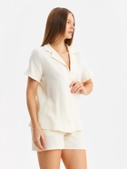 Комплект домашний женский (рубашка, шорты) KAFTAN Basic размер 40-42, молочный 10317544 - фото 13729719