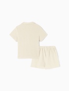 Пижама женская (рубашка, шорты) KAFTAN Basic, размер 48-50 молочная 10317546