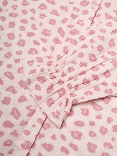 Пижама женская (рубашка, шорты) KAFTAN «Муслин: pink leopard», размер 44-46