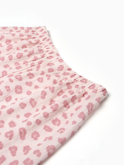 Пижама женская (рубашка, шорты) KAFTAN «Муслин: pink leopard», размер 44-46