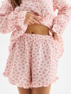 Пижама женская (рубашка, шорты) KAFTAN «Муслин: pink leopard», размер 48-50 - Фото 8