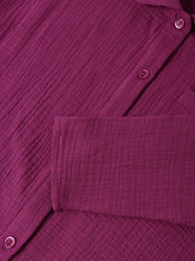 Пижама для девочки (рубашка, брюки) KAFTAN «Муслин», фиолетовая, размер 36 (134-140 см)