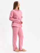 Пижама женская (рубашка и брюки) KAFTAN Basic размер 48-50, пудрово-розовая 10317572 - фото 13745142