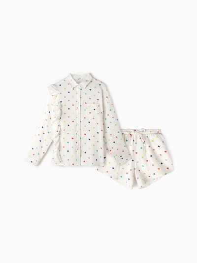 Пижама женская (рубашка, шорты) KAFTAN, размер 48-50