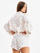 Комплект домашний женский (рубашка, шорты) KAFTAN размер 48-50, белый 10317576 - фото 13729805