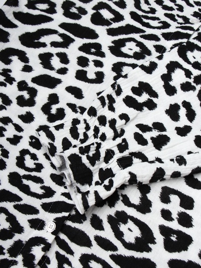 Пижама женская (рубашка, шорты) KAFTAN «Муслин: leopard», размер 48-50