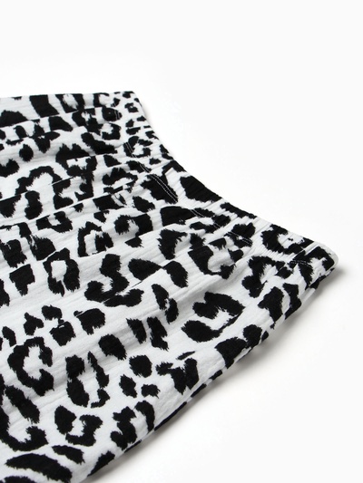 Пижама женская (рубашка, шорты) KAFTAN «Муслин: leopard», размер 48-50