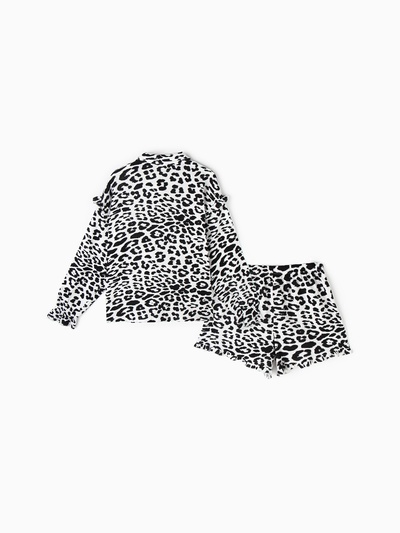 Пижама женская (рубашка, шорты) KAFTAN «Муслин: leopard», размер 48-50