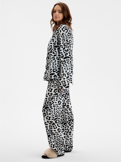 Пижама женская (рубашка, брюки) KAFTAN «Муслин: leopard», размер 40-42