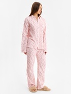 Пижама женская (рубашка, брюки) KAFTAN «Муслин: pink leopard», размер 52-54 - Фото 3