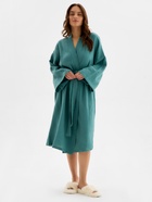 Халат домашний женский KAFTAN Basic, размер 40-42, зелёный - Фото 2