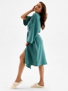 Халат домашний женский KAFTAN Basic, размер 40-42, зелёный - Фото 5