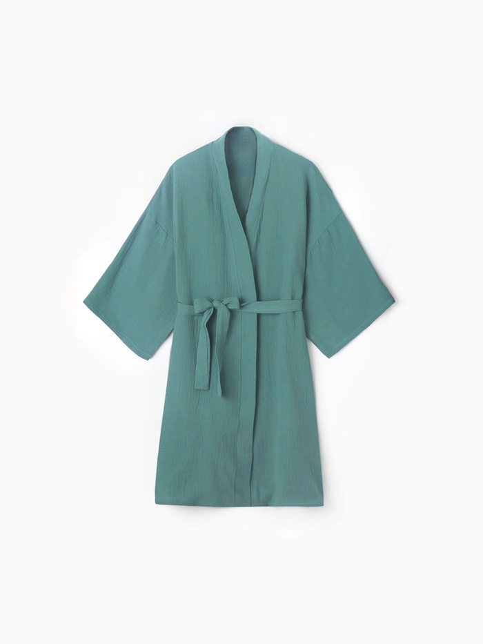 Халат женский KAFTAN Basic р. 52-54, зеленый