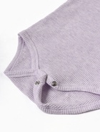 Боди Крошка Я Melange, рост 74-80, сиреневое - Фото 7