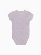 Боди Крошка Я Melange, рост 74-80, сиреневое - Фото 8