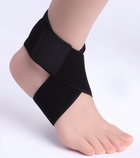 Бандаж на голеностоп, с липучкой, 60×5 см, чёрный - Фото 1