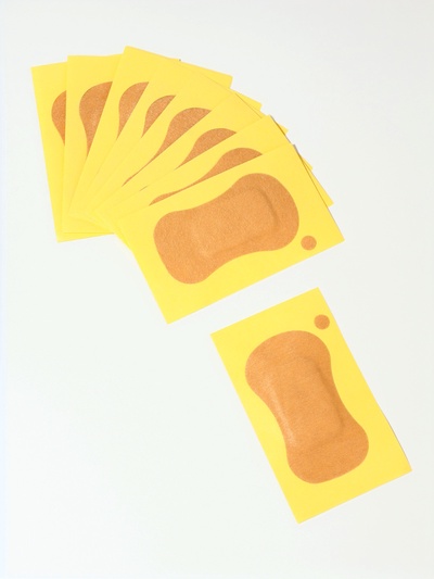 Защитные вкладыши от пота, для подмышек, одноразовые, 9.5×5.3 см, бежевые