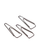 Скрепки 25 мм никелированные в картонной коробке 100 штук, загнутые - Фото 4