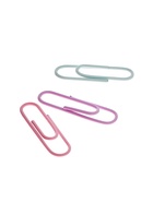 Скрепки 28 мм пастель в пластиковой тубе 100 штук - Фото 5