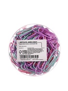 Скрепки 28 мм пастель в пластиковой тубе 100 штук - Фото 6