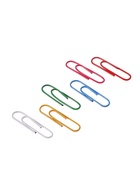 Скрепки 33 мм цветные в картонной коробке 100 штук - Фото 4