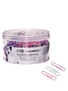 Скрепки 50 мм пастель в пластиковой тубе 300 штук - Фото 2