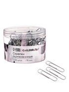 Скрепки 78 мм оцинкованные в пластиковой тубе 100 штук - Фото 1