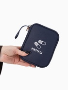 Косметичка-аптечка дорожная на молнии, с ручкой, маленькая, синяя - Фото 2