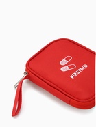 Косметичка-аптечка дорожная на молнии, с ручкой, маленькая, красная - Фото 4