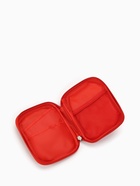 Косметичка-аптечка дорожная на молнии, с ручкой, маленькая, красная - Фото 3