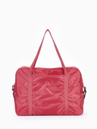 Сумка дорожная, 3 наружных кармана, держатель для чемодана, на молнии, длинный ремень, бордовая - Фото 4