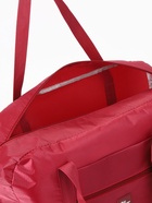 Сумка дорожная, 3 наружных кармана, держатель для чемодана, на молнии, длинный ремень, бордовая - Фото 2