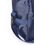 Сумка дорожная, на молнии, 3 наружных кармана, держатель для чемодана, длинный ремень, синяя - Фото 4