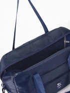 Сумка дорожная на молнии, 3 наружных кармана, держатель для чемодана, длинный ремень, синяя - Фото 3