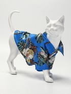 Рубашка для собак «Тропики», размер L, ДС 28, ОГ 36, ОШ 26 см, голубая - Фото 2