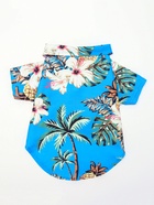 Рубашка для собак «Тропики», размер L, ДС 28, ОГ 36, ОШ 26 см, голубая - Фото 8